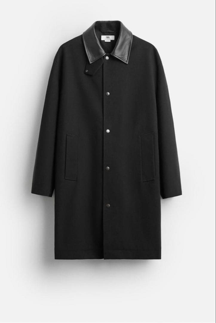 ZARA レザーカラートレンチコート　LIMITED EDITION