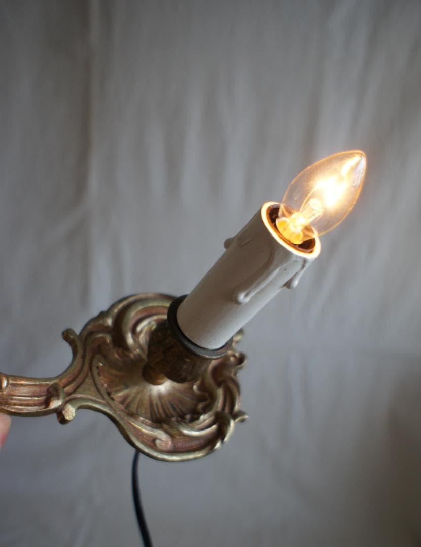 キャンドル　ランプ　 蝋燭　シャンデリア　ブロカント　フランスアンティーク