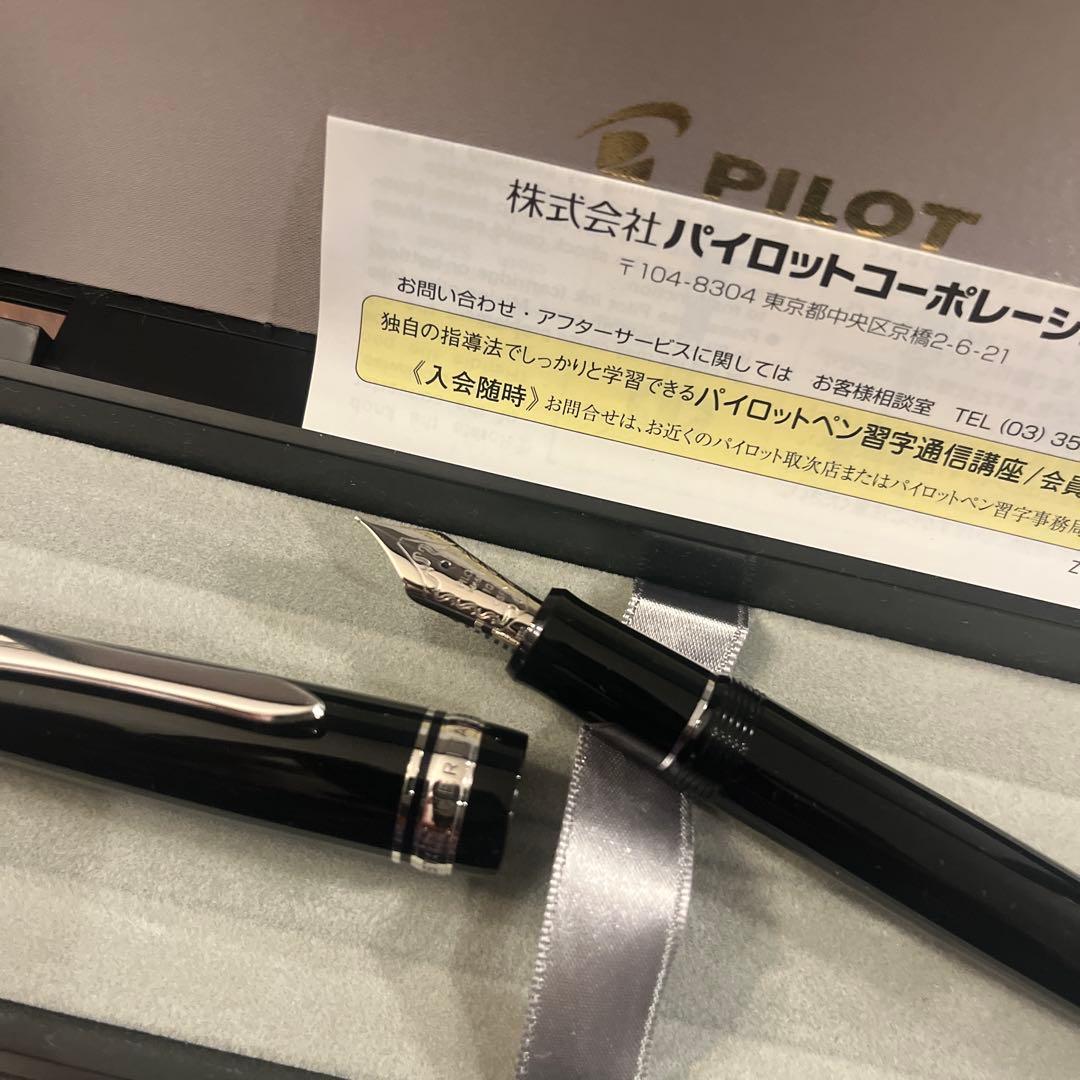 PILOT 万年筆 黒 専用ケース付きsfペン先　912です。