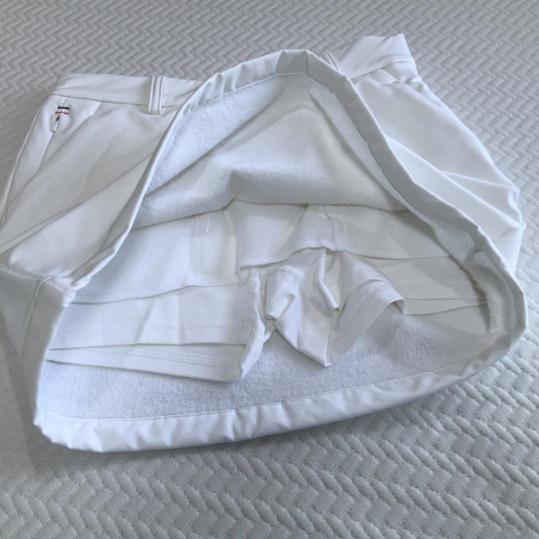 adidas 秋冬保温　セットアップ キルト長袖シャツ＆ボンディングスカート