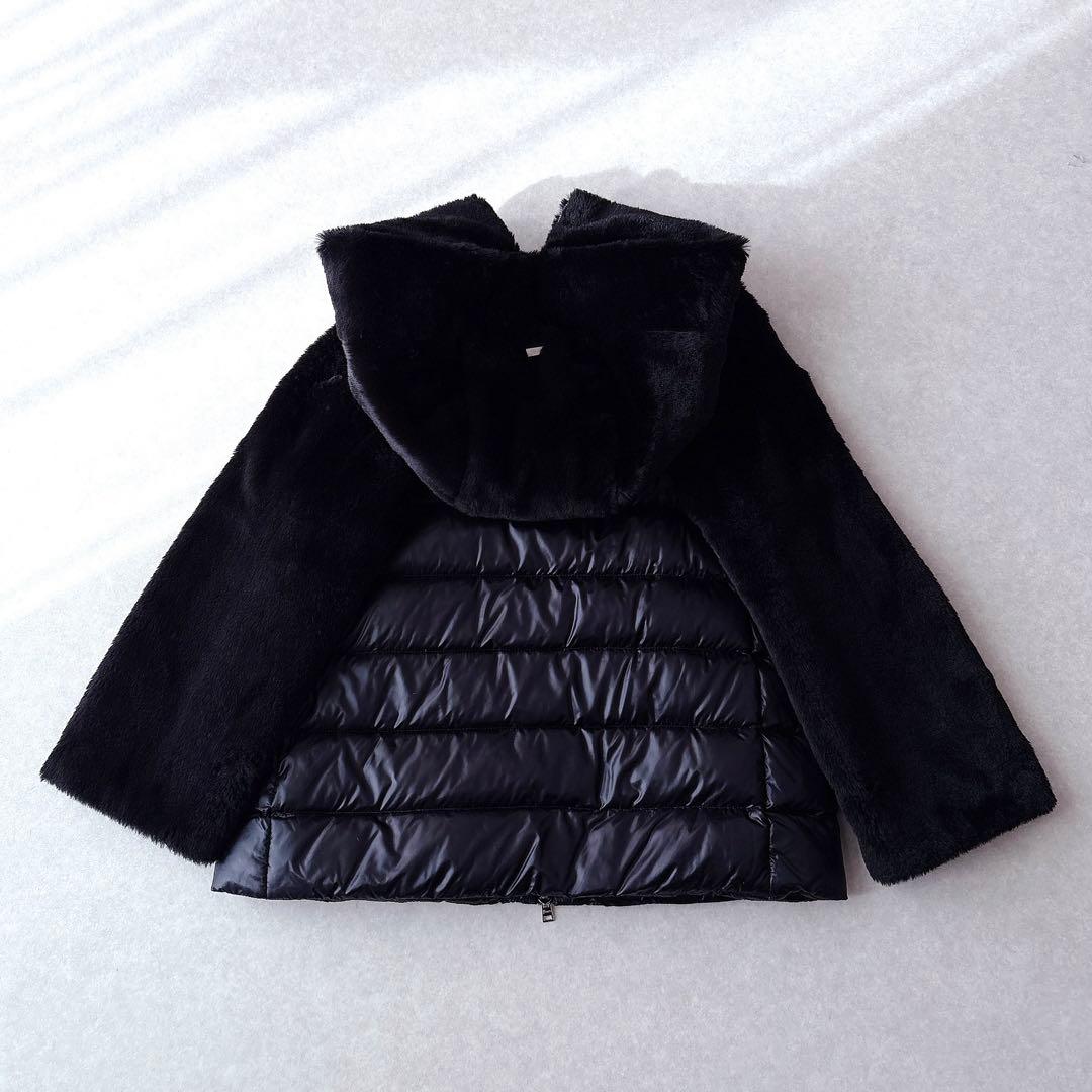 美品★HERNO｜Resort 稀少 エコファーショートダウン ブラック 40