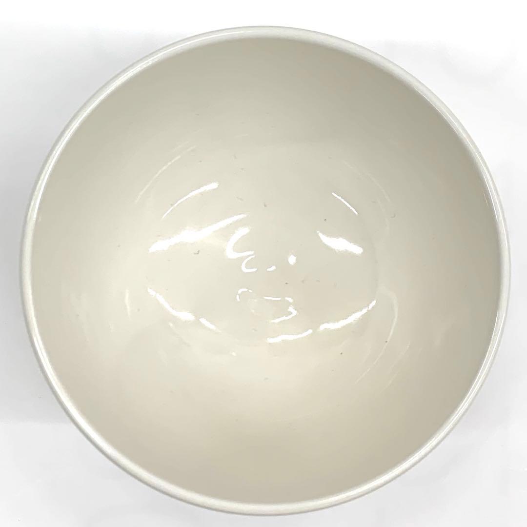 【茶碗　白釉　鳥獣戯画】山岡善高　紙箱