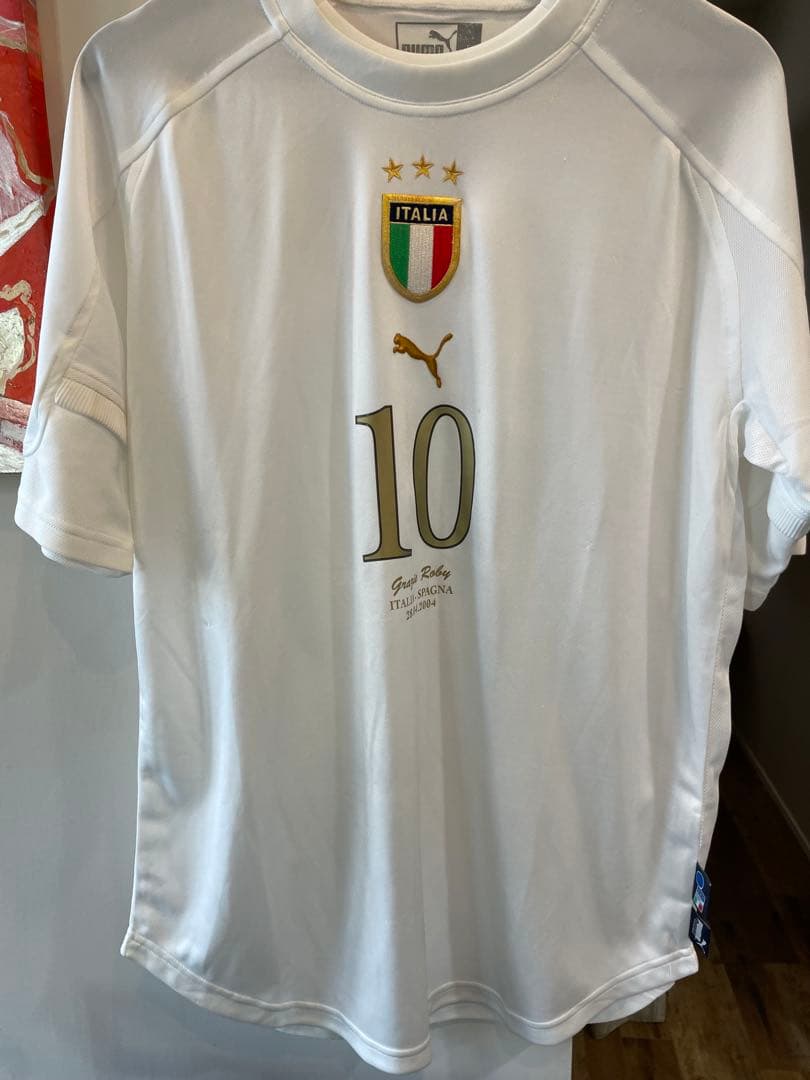 M*U様 2004年　イタリア代表　バッジョ　10番　正規品　当時物　代表ラスト