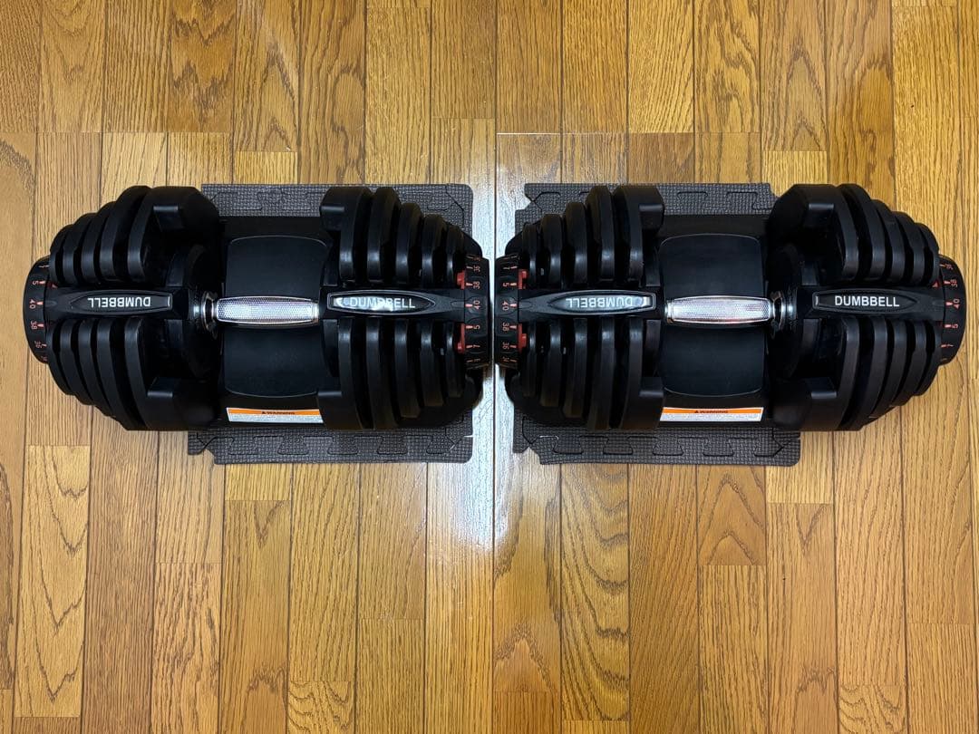 可変式ダンベル DUMBBELL ダイヤル式 5〜40kg 17段階 片側②