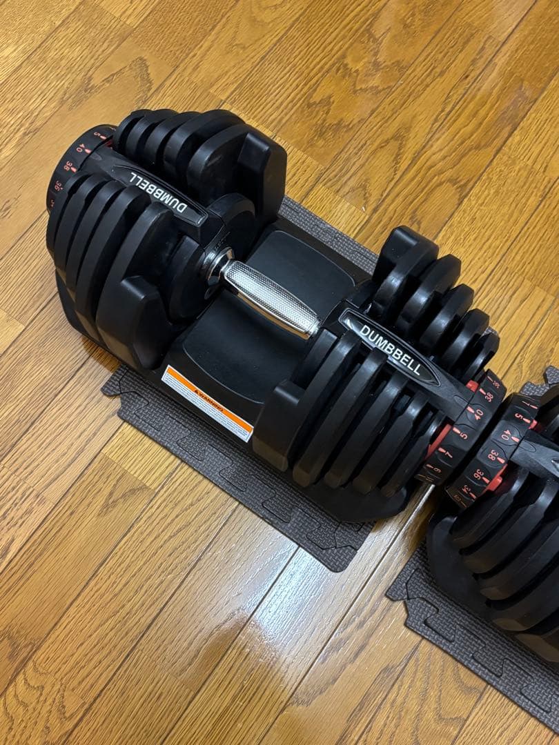 可変式ダンベル DUMBBELL ダイヤル式 5〜40kg 17段階 片側②