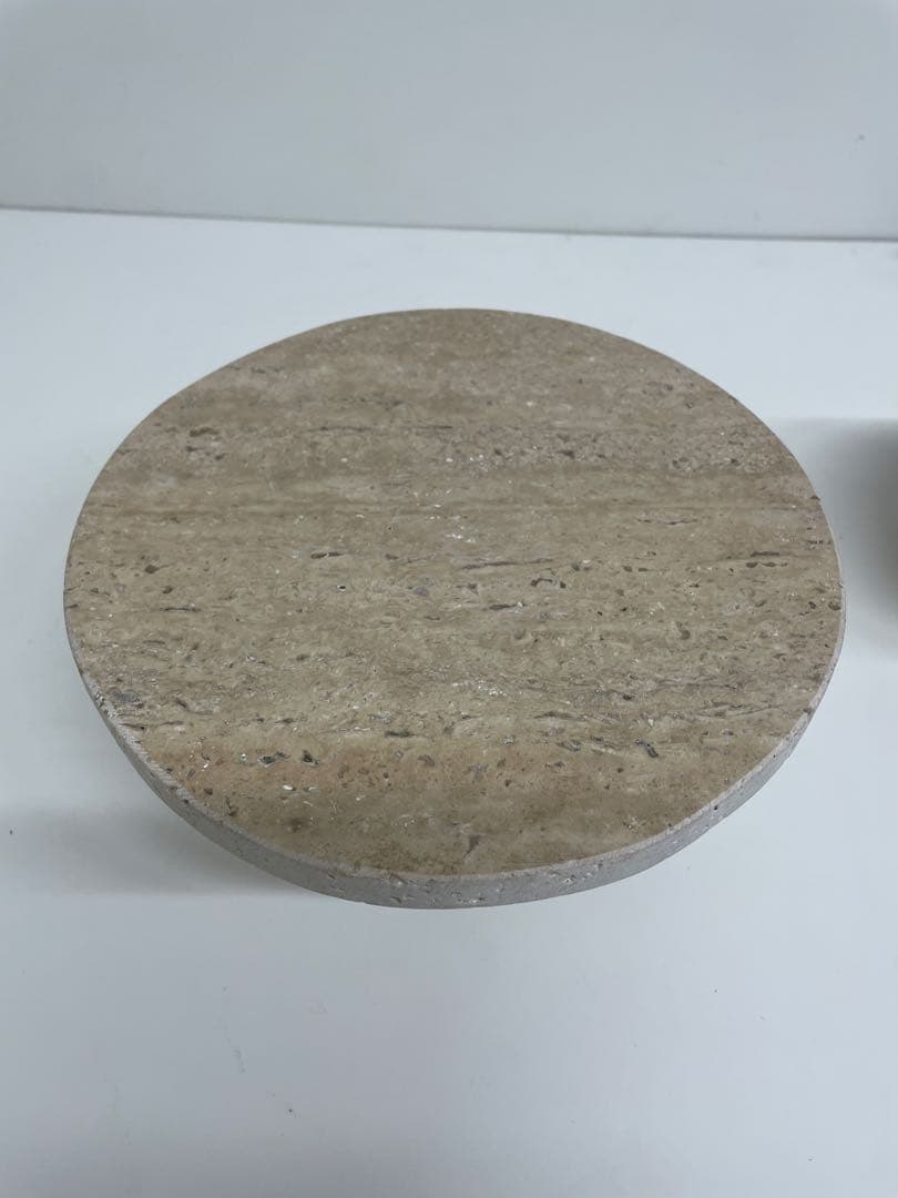 ザラホーム　大理石　キャンドルトレイ ディスプレイトレイ　大、小　2個