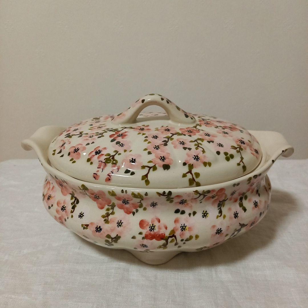 新品　ポーリッシュポタリー　ミレナ　桜柄　チュリーン