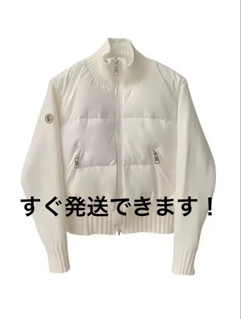 すぐ発送可能！！　ニットドッキング　ホワイトジャケット