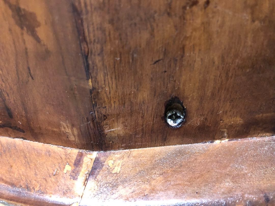 インドネシア家具 波型デザイン 木製ガラステーブル