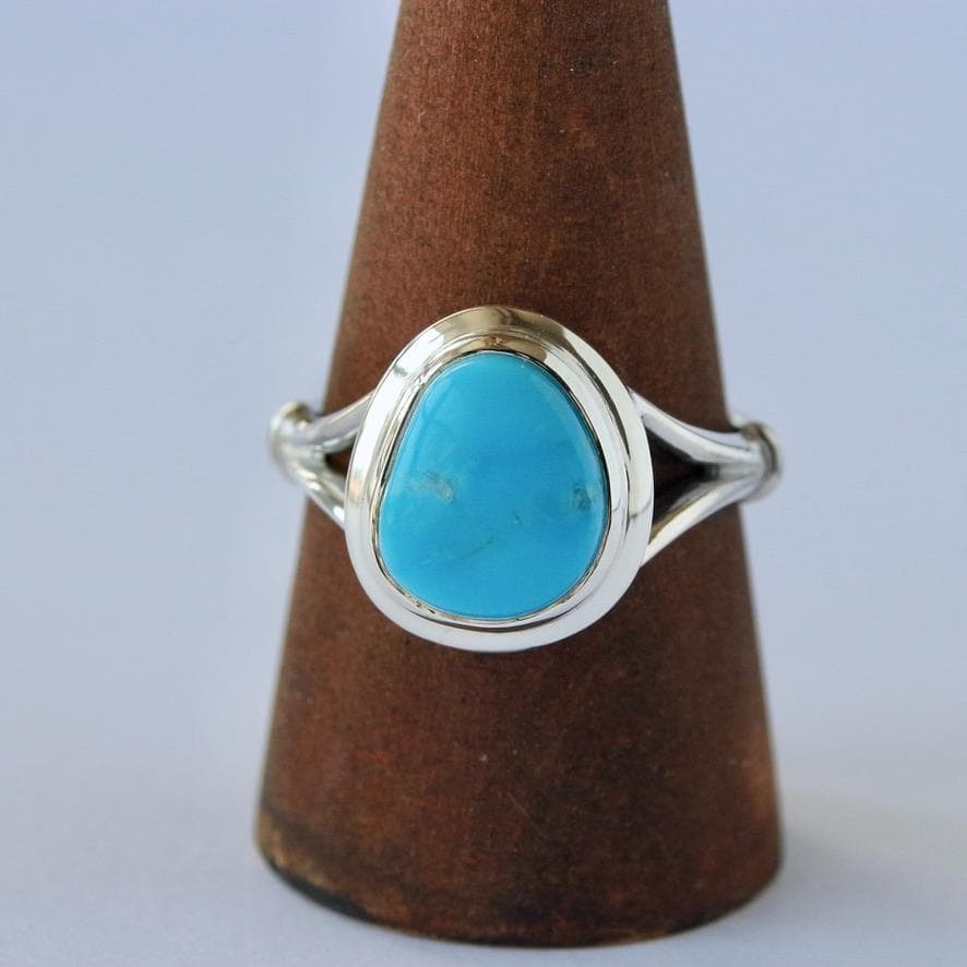 アリゾナ州キングマンターコイズ　リング　Silver925／13.5号