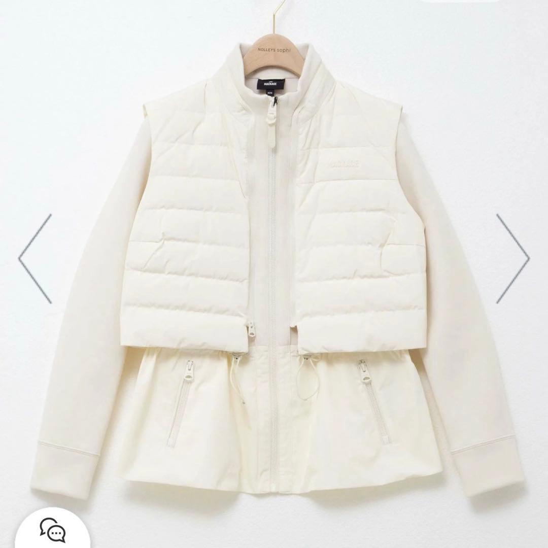 マッカージュ　プリシラ　mackage ホワイト ダウン ベスト ジャケット