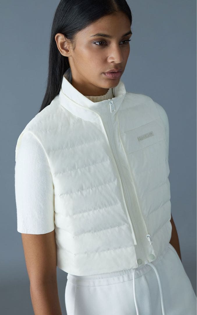 マッカージュ　プリシラ　mackage ホワイト ダウン ベスト ジャケット