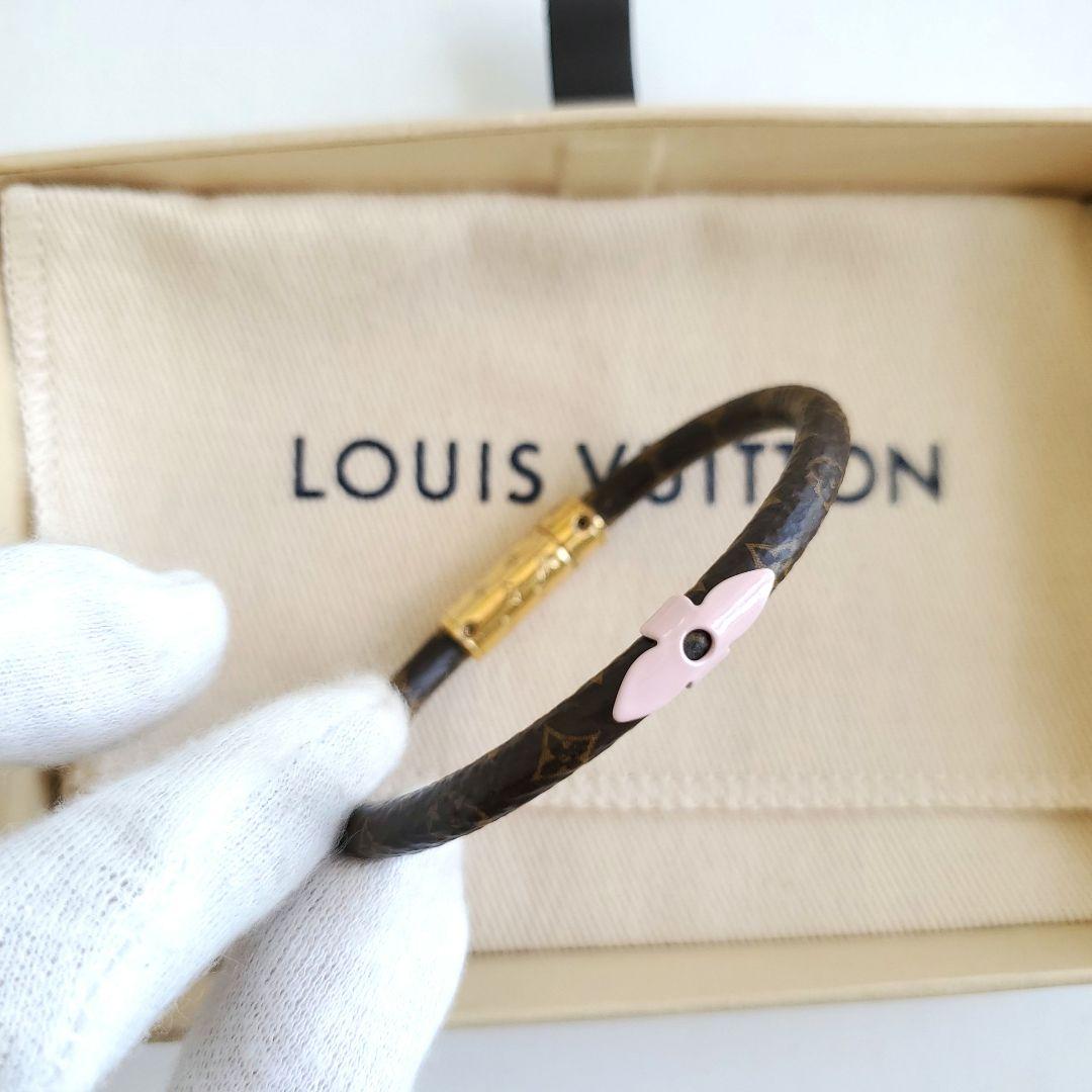 美品　ルイヴィトン　ブレスレット　コンフィデンシャル　フラワー　モノグラム