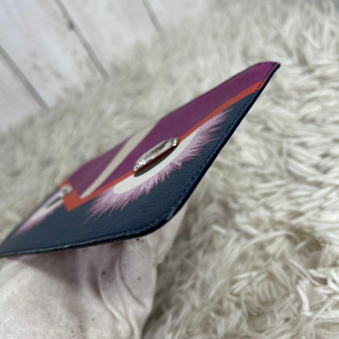 FENDI ポーチ　セカンドバッグ　モンスター　ストーン　ロゴ　PVC