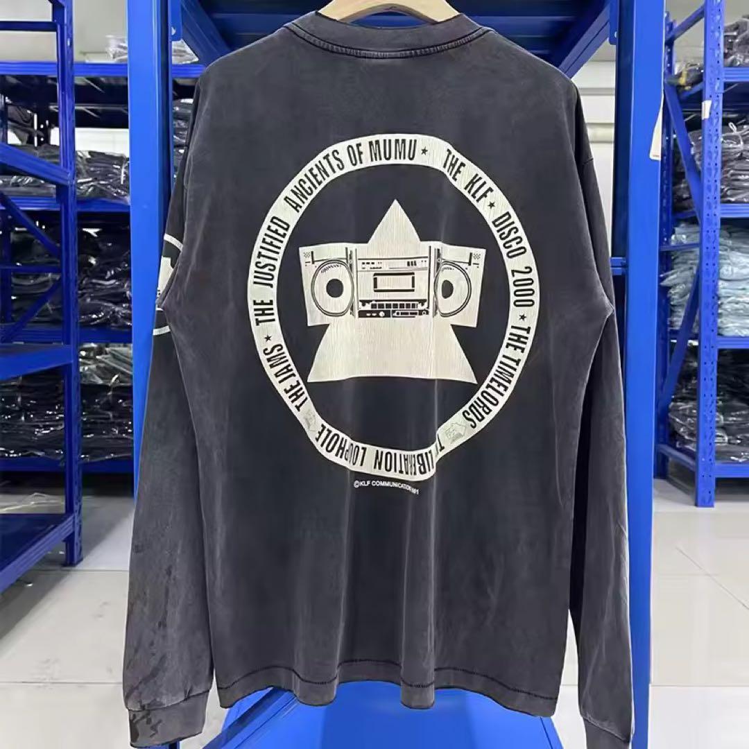 SAINT MICHAEL新品Mサイズ長袖KLF ダークグレー Tシャツ