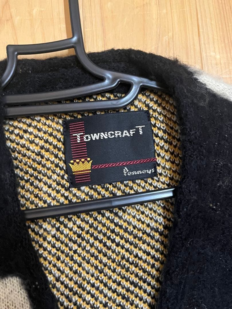 TOWNCRAFT 花柄 ニットカーディガン