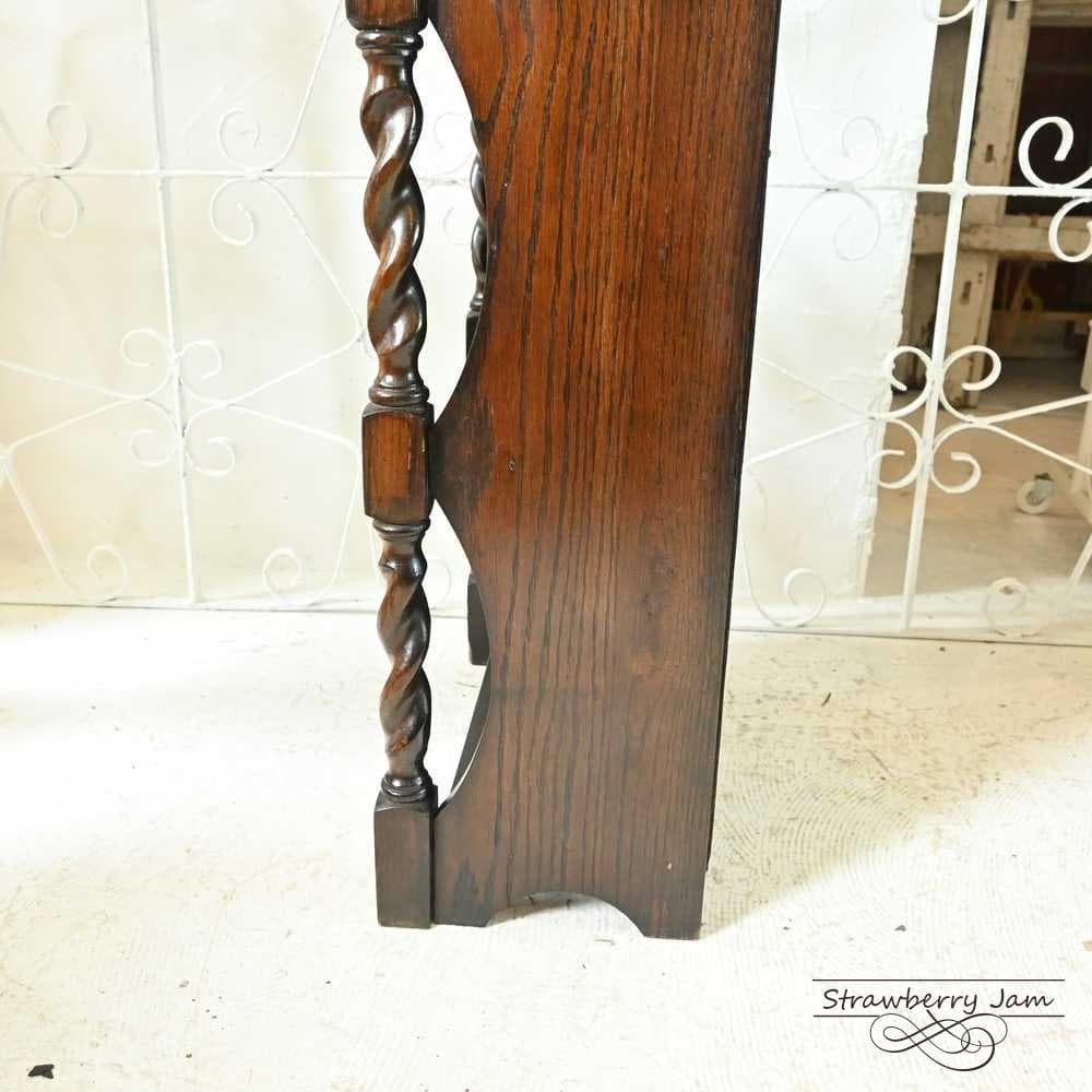 L3705-283 英国アンティーク ブックスタンド 本棚 収納 飾り棚 オーク