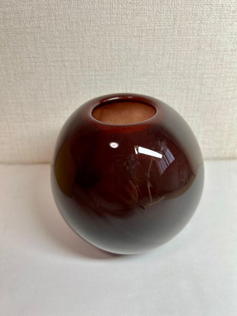 イノナホ 球形花瓶 サイン入り 箱付き
