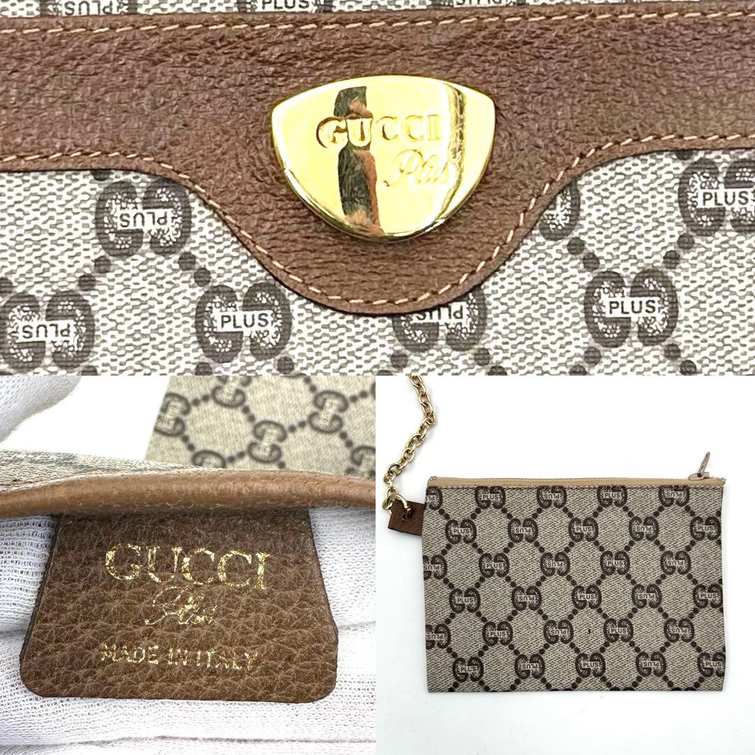 《極美品》GUCCI GGプラス シェリーライン トートバッグ ポーチ付 A4