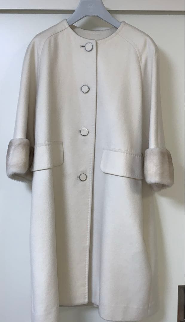 FOXEY BOUTIQUE ロングコートフォクシー　美品　38 カシミヤ