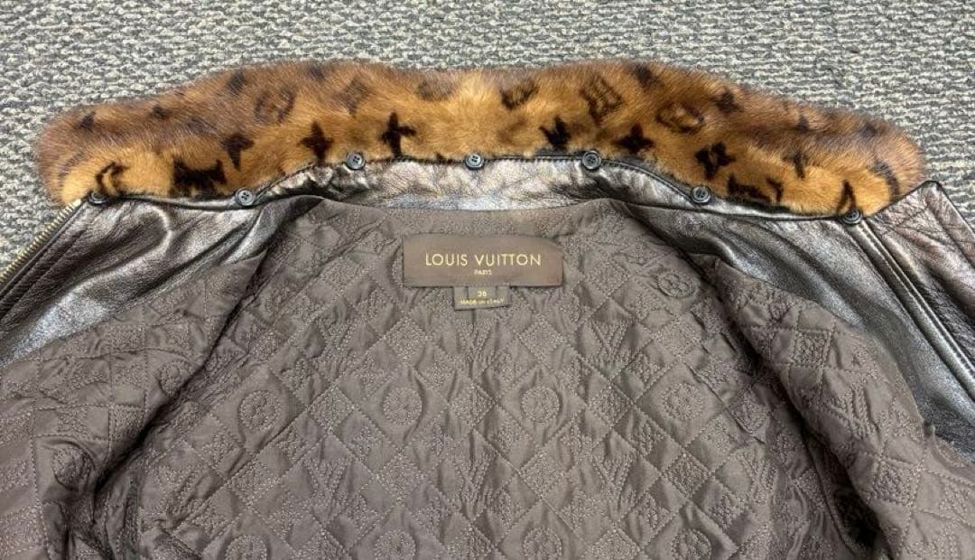 kyaloring♬︎ ルイヴィトン レザージャケット 36サイズ羊革