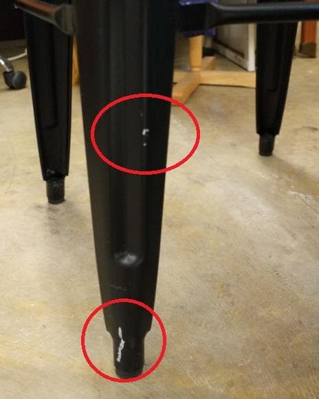 ☆送料無料☆ カウンターチェア / バーチェア / スタッキング / 金属製 B