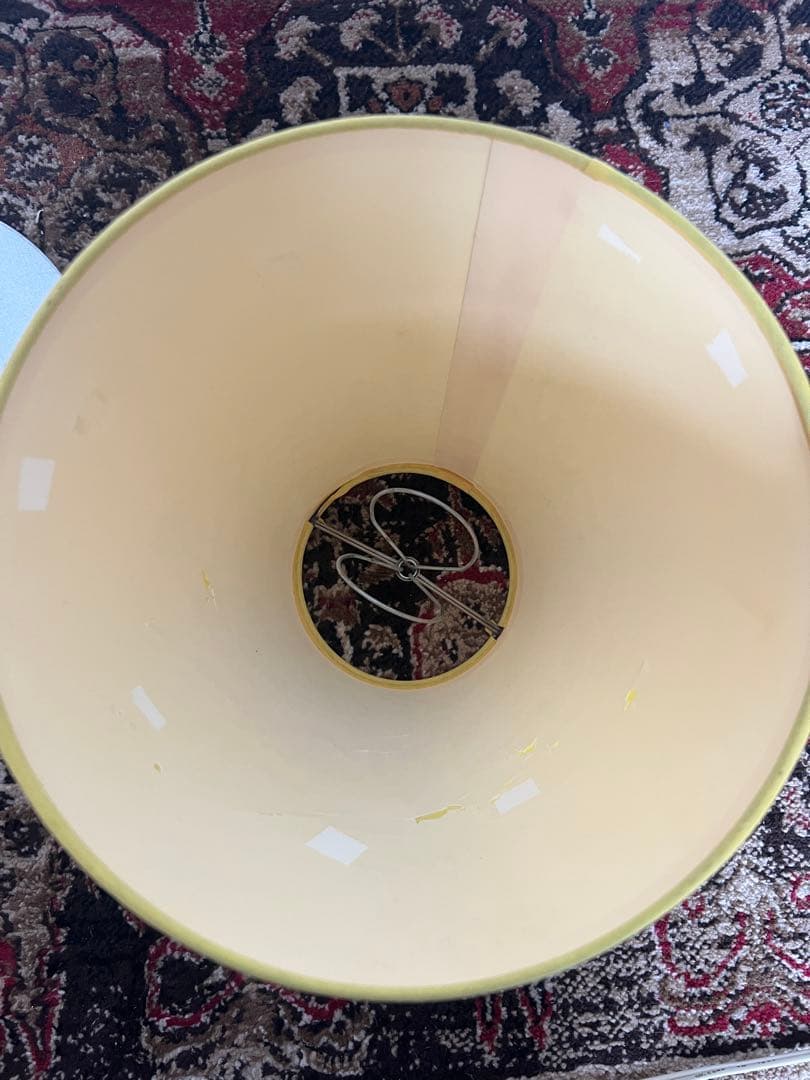 ウェーブ　ミッドセンチュリー　フロアランプ　ポストモダン　イエロー