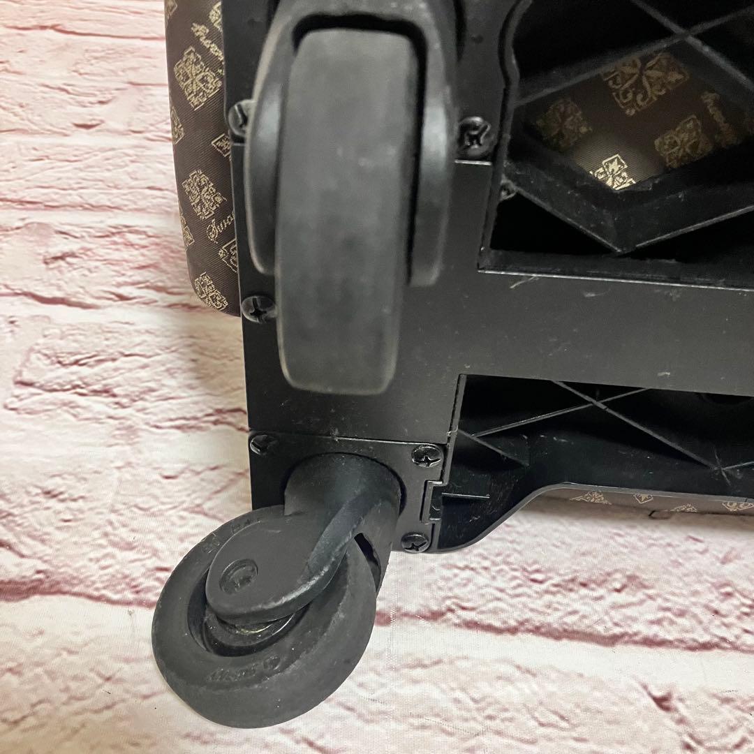 SWANY スワニー 総柄 モノグラム トラベル キャリーバッグ ブラウン