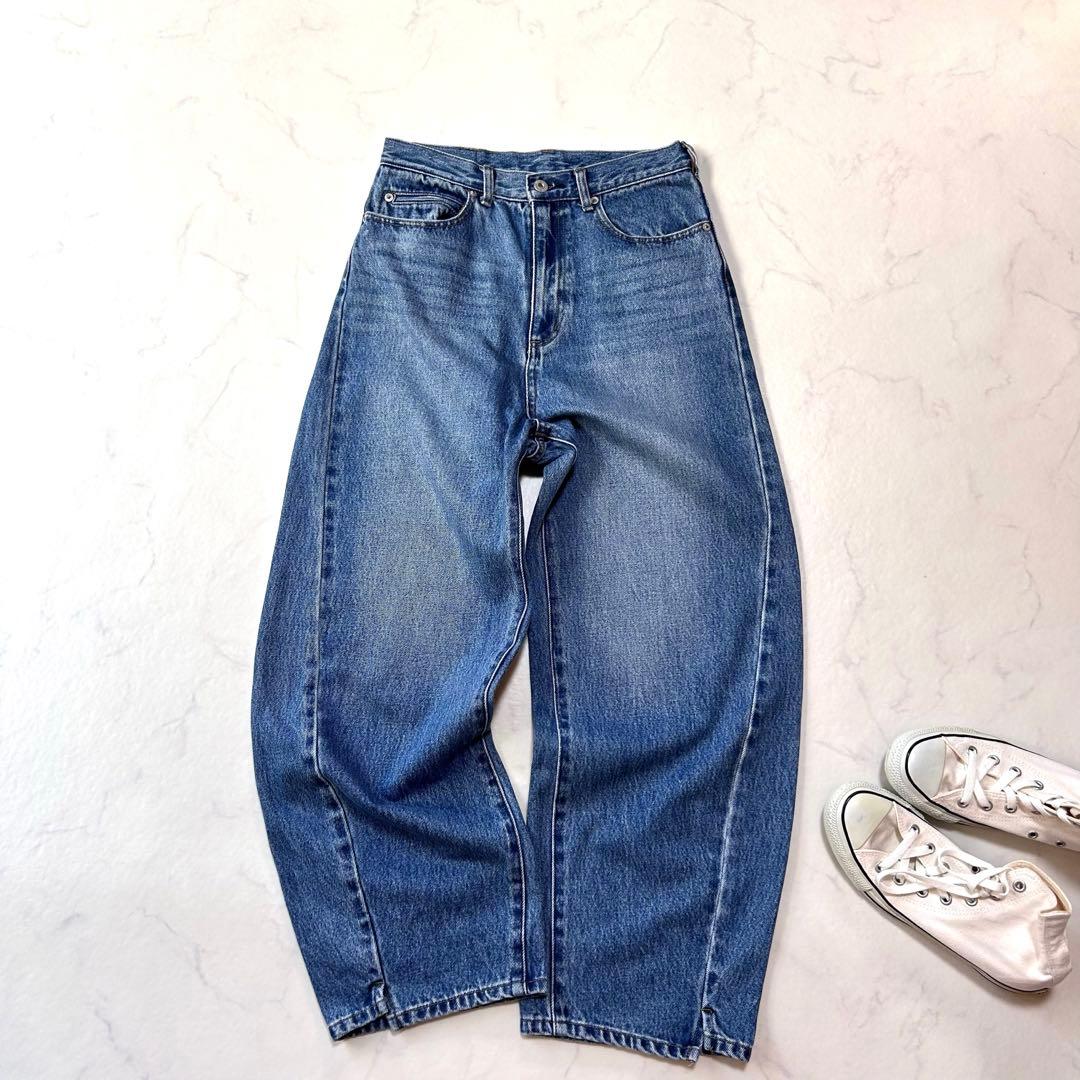 Cica✩.*美品 DU JOUR デニム バレルレッグデニムカーブデニム