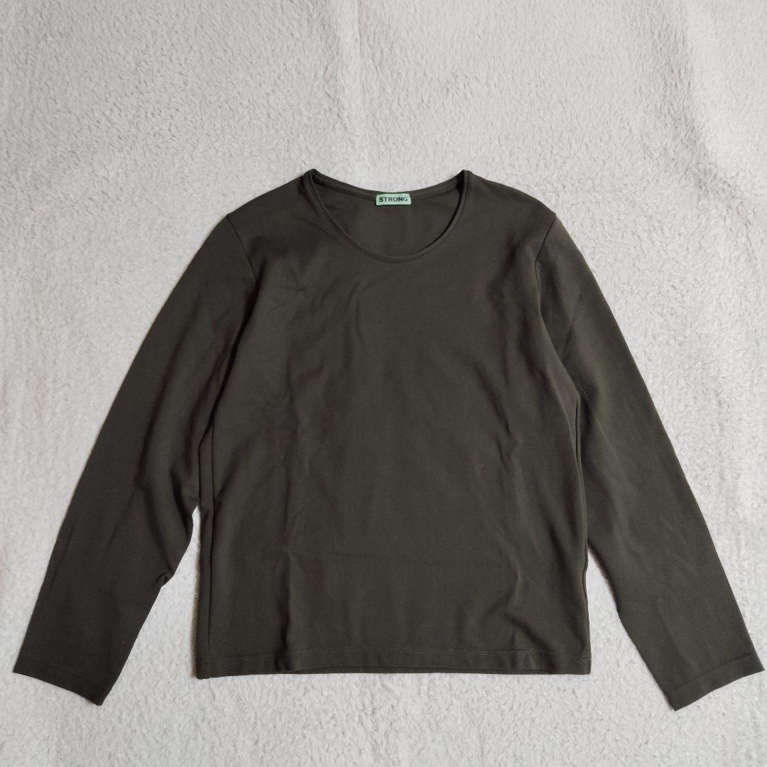 未使用に近い　STRONG pack tee xs KHAKI　OURS