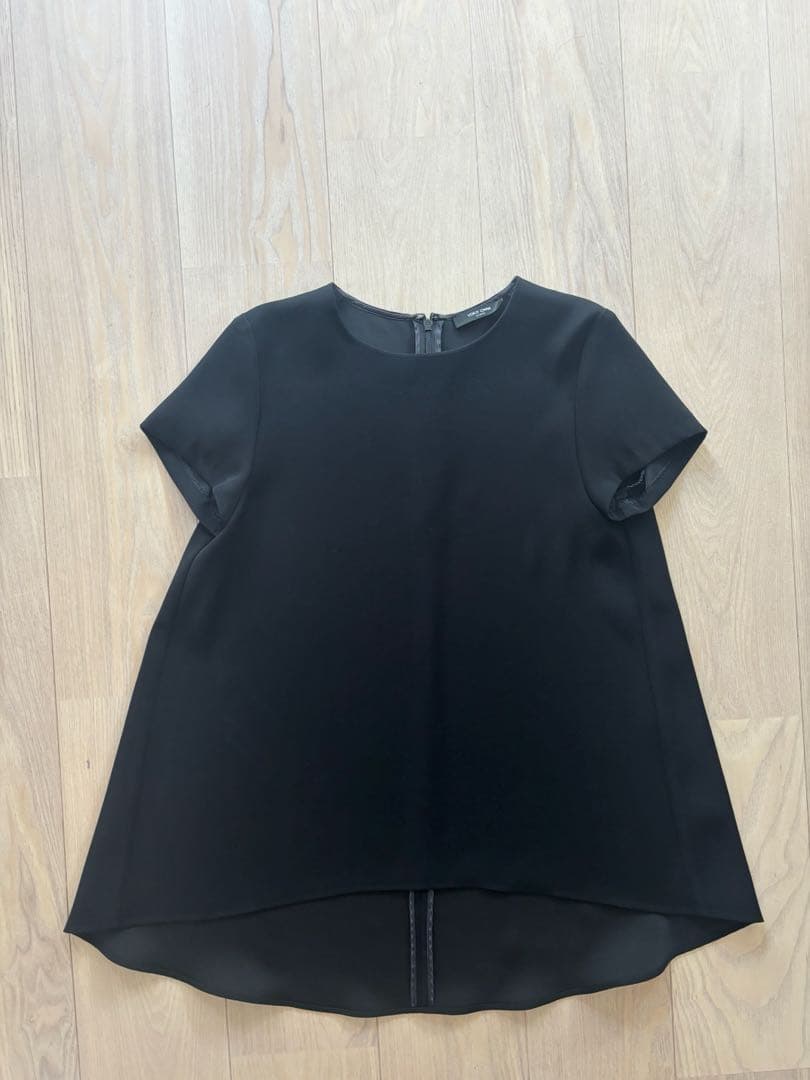 YOKO CHAN ヨーコチャン ブラック 半袖シャツ　トップス　38 黒