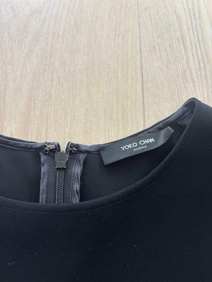 YOKO CHAN ヨーコチャン ブラック 半袖シャツ　トップス　38 黒