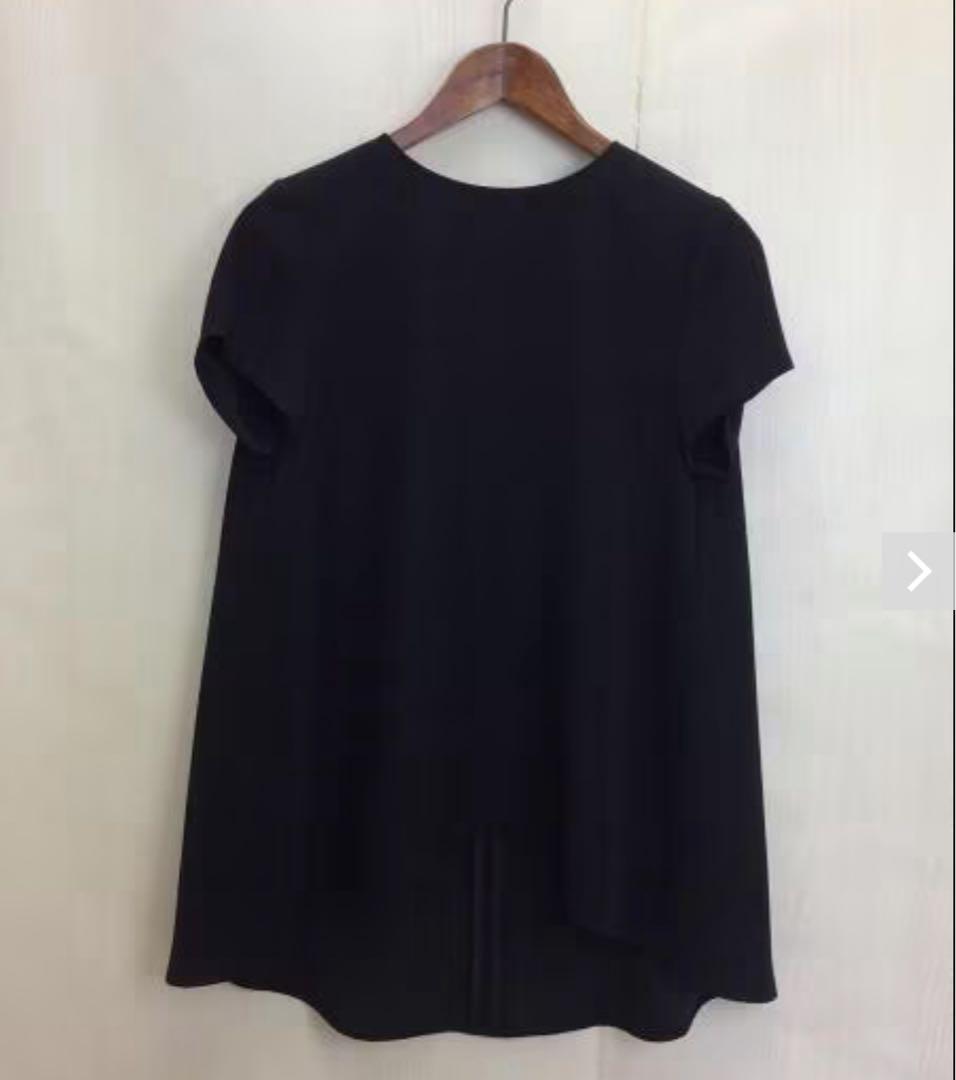 YOKO CHAN ヨーコチャン ブラック 半袖シャツ　トップス　38 黒