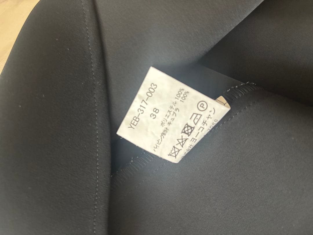 YOKO CHAN ヨーコチャン ブラック 半袖シャツ　トップス　38 黒