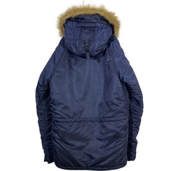 【美品】ALPHA N-3B フライトジャケット ネイビー M ミリタリーコート