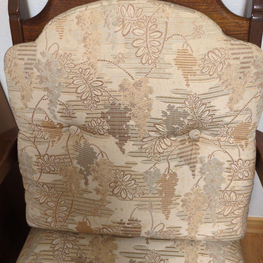 昭和レトロの椅子　藤（ラタン）ｘ木製