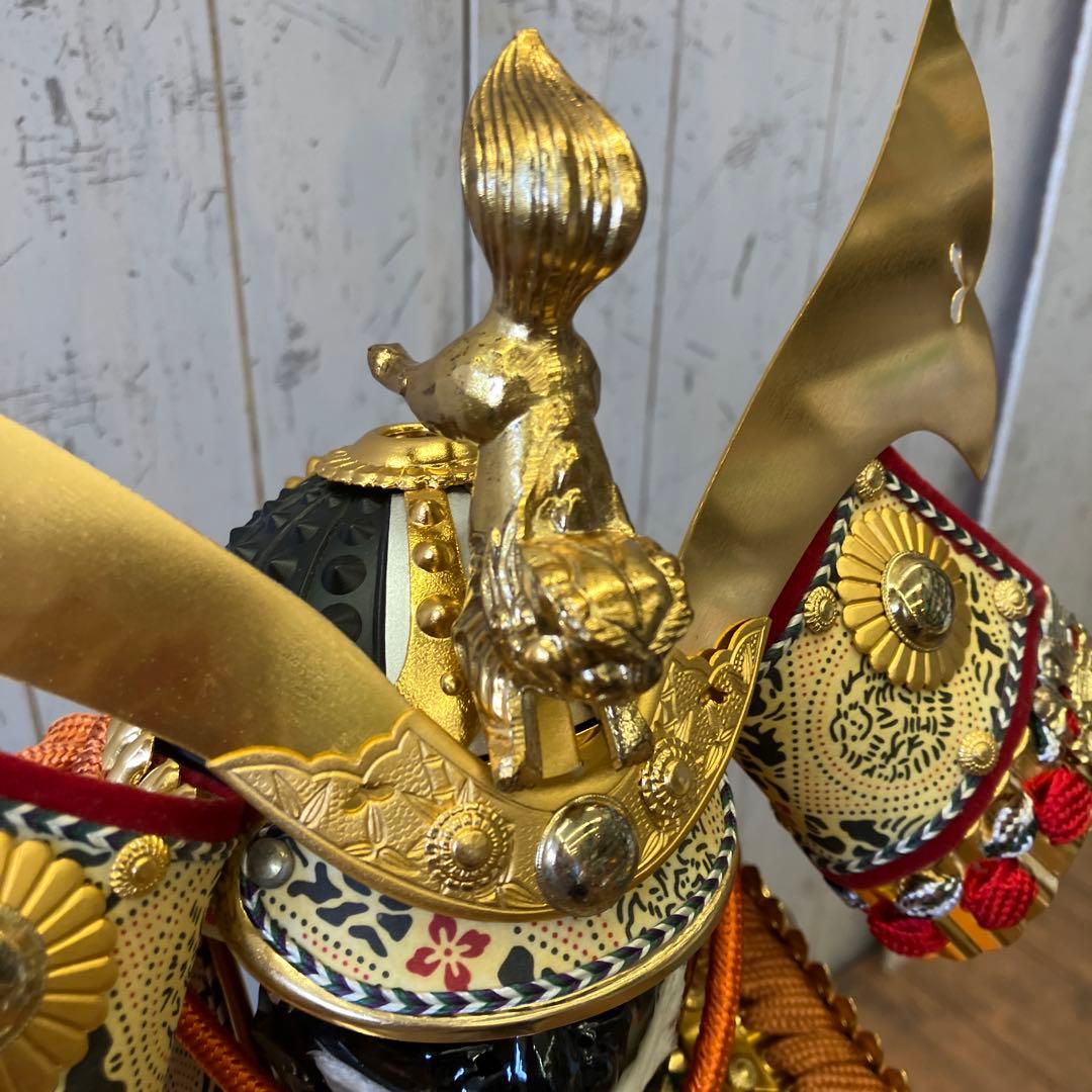 昭和レトロ 源山作 侍大将 12号 大鎧 鎧兜 甲冑 鎧飾り 武士 武人 金小机