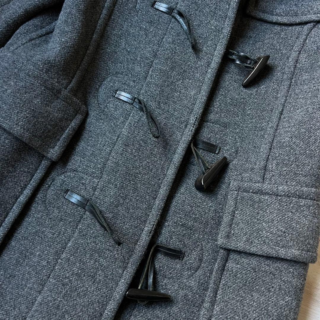 希少カラーピンクチェック　バーバリーブルーレーベル　ダッフルコート　ウール100