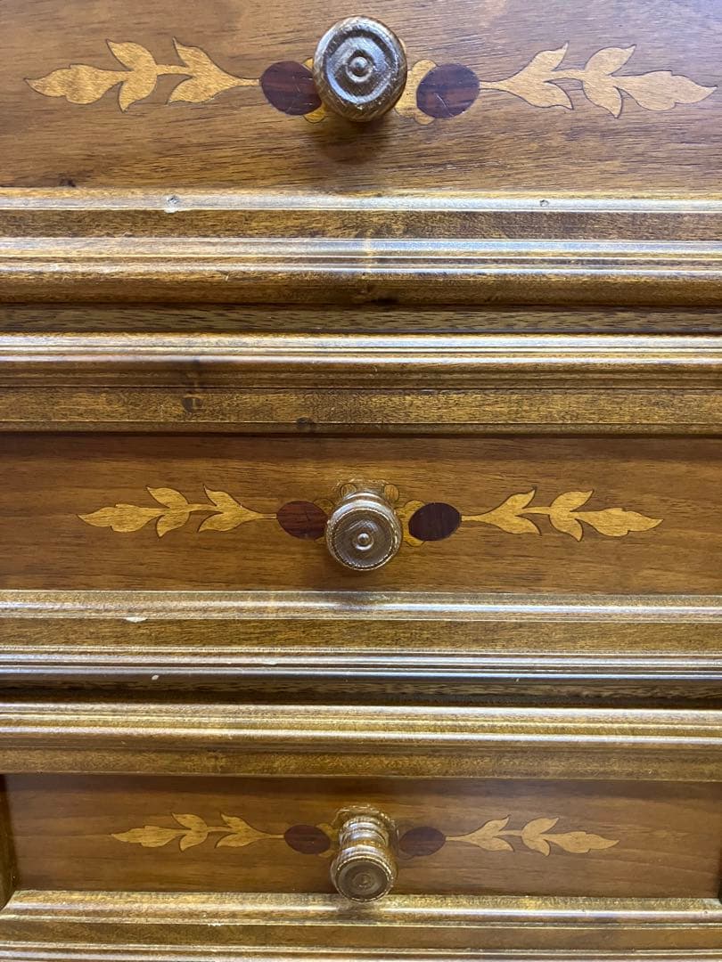 イタリア　象嵌　チェスト　電話台　サイドチェスト