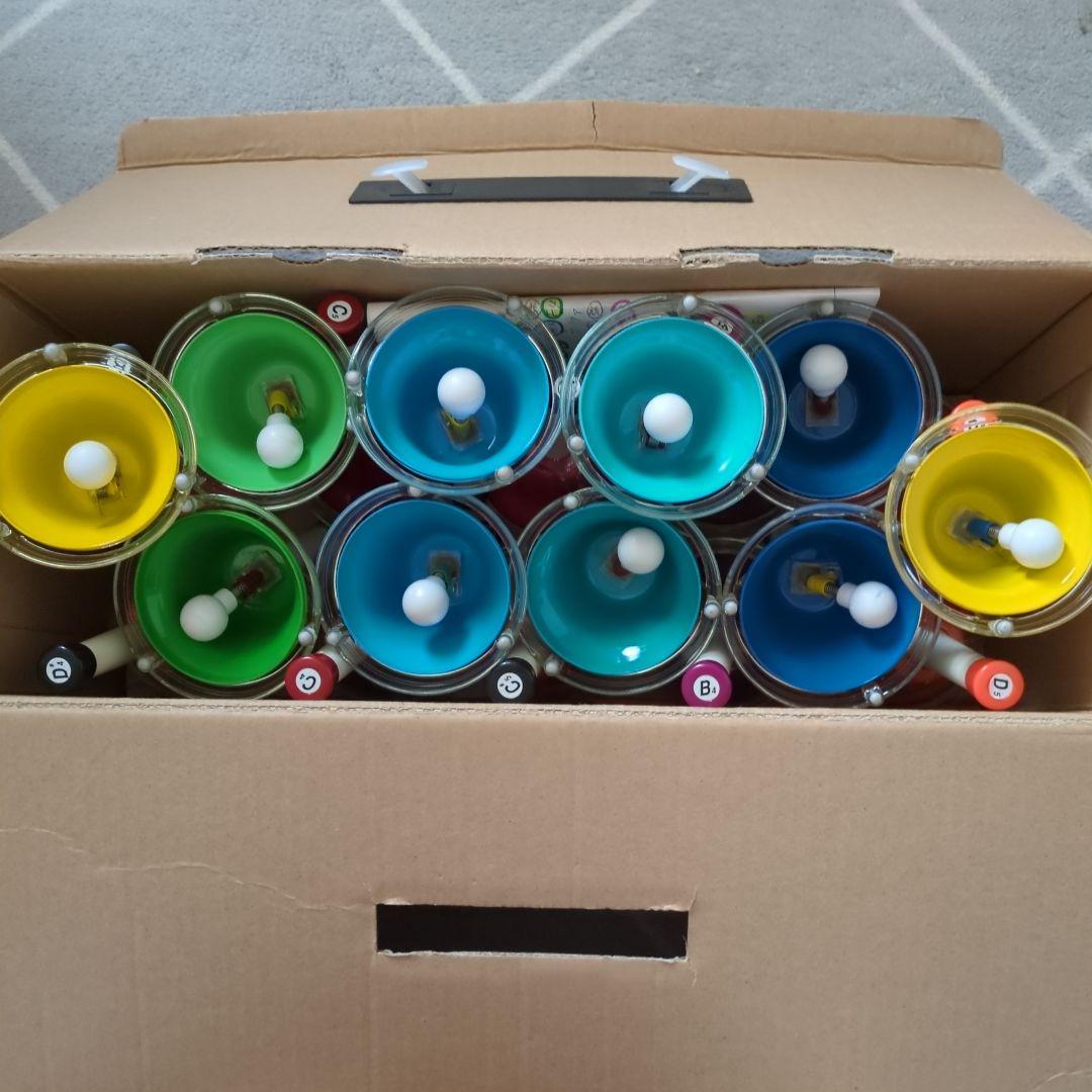 お値引！すぐに演奏Oｋ手書き楽譜付（大書有り） ハンドベル20本（ベルコーラス）