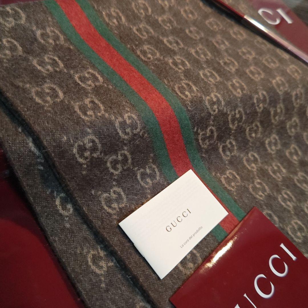 ❤新品箱袋付き❤GUCCI マフラーショール ストール❤最高級カシミア❤