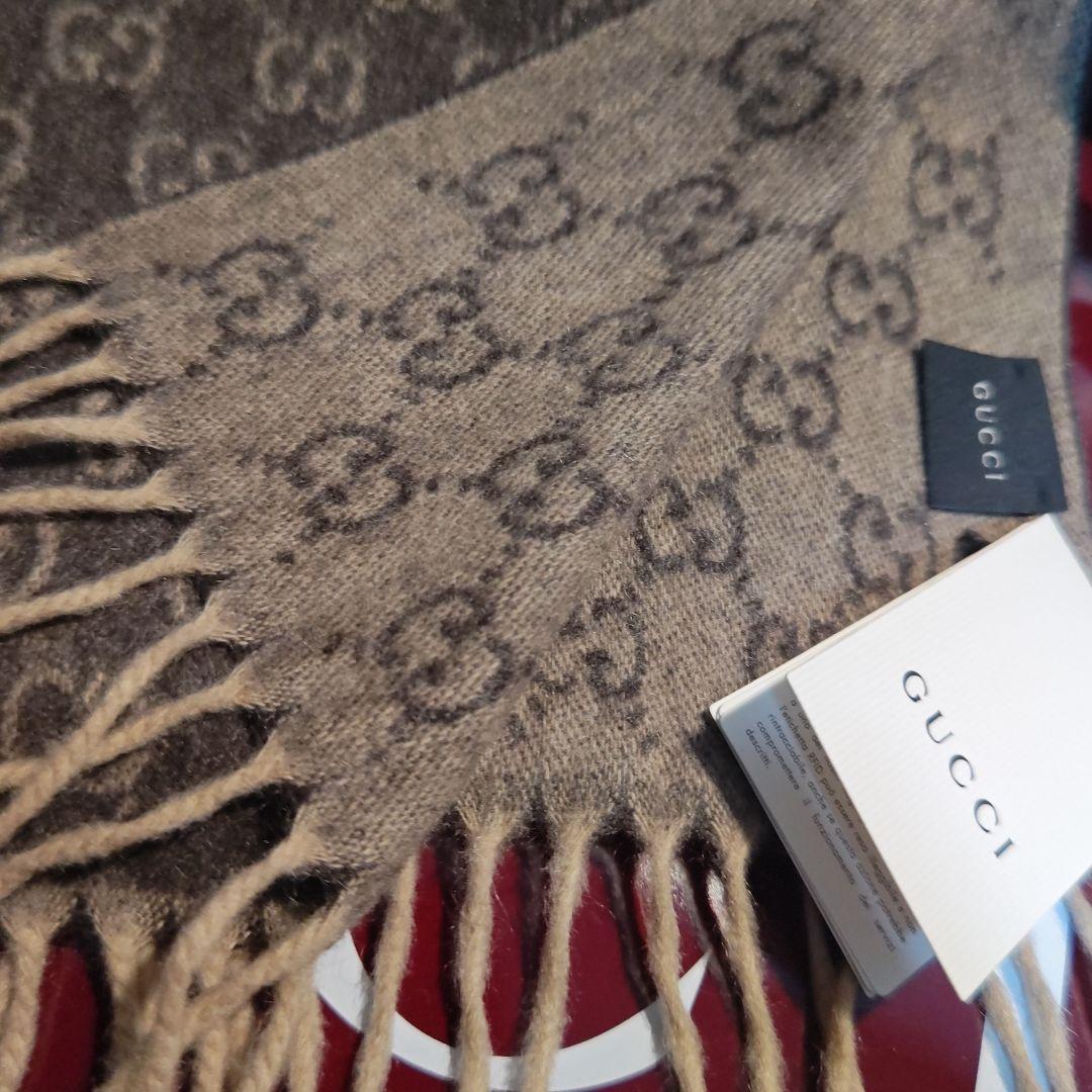 ❤新品箱袋付き❤GUCCI マフラーショール ストール❤最高級カシミア❤