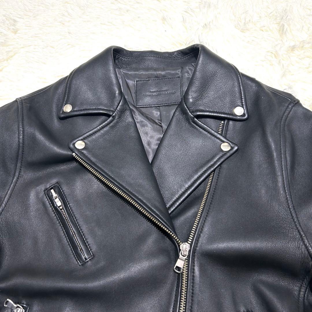 極美品✨ユナイテッドアローズ ダブルライダース ラムレザー ジャケット 3L