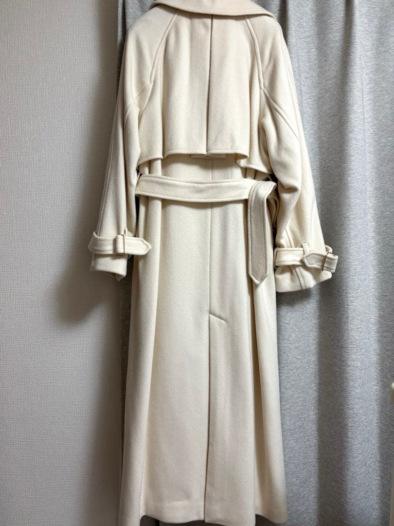 【新品】anuans ウールトレンチコート エクリュ Sサイズ