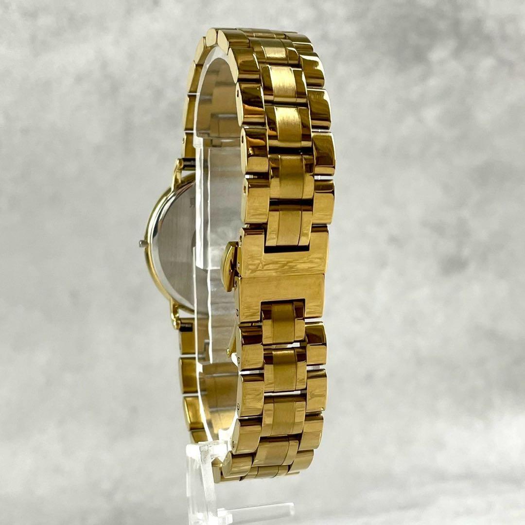 稼働 美品 オメガ デビル クォーツ 腕時計 ゴールド 新品ベルト