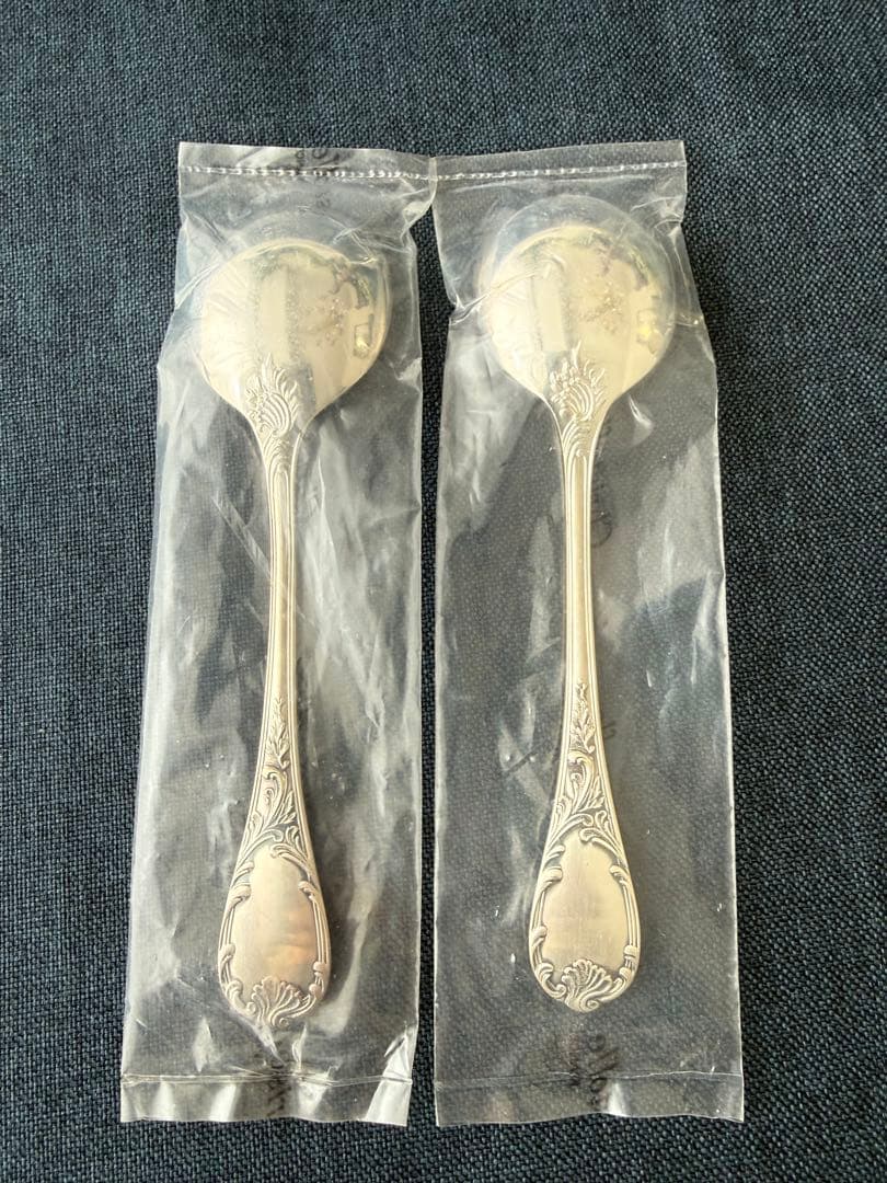 Christofle クリストフル マルリー コンソメスプーン 2本 未開封