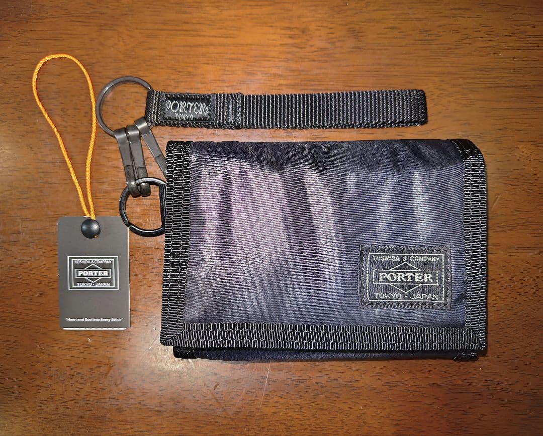 PORTER カプセル　三つ折り財布 ブラック