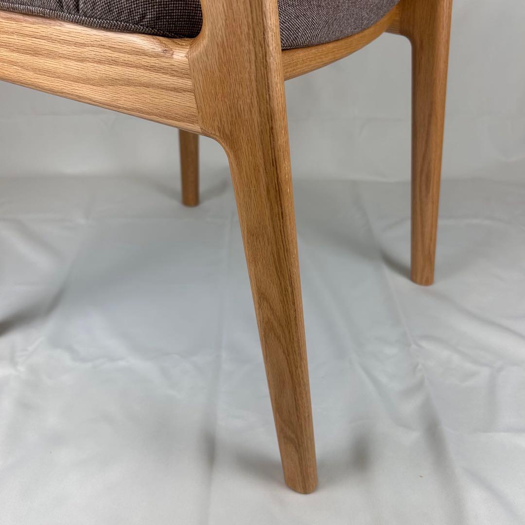 【極美品】ナガノインテリア ダイニングチェア DC355 オーク 日本製 天然木