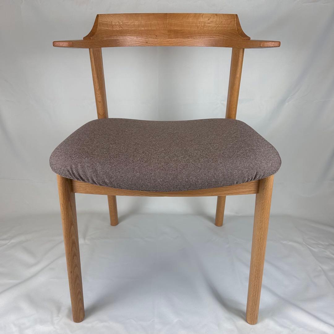 【極美品】ナガノインテリア ダイニングチェア DC355 オーク 日本製 天然木
