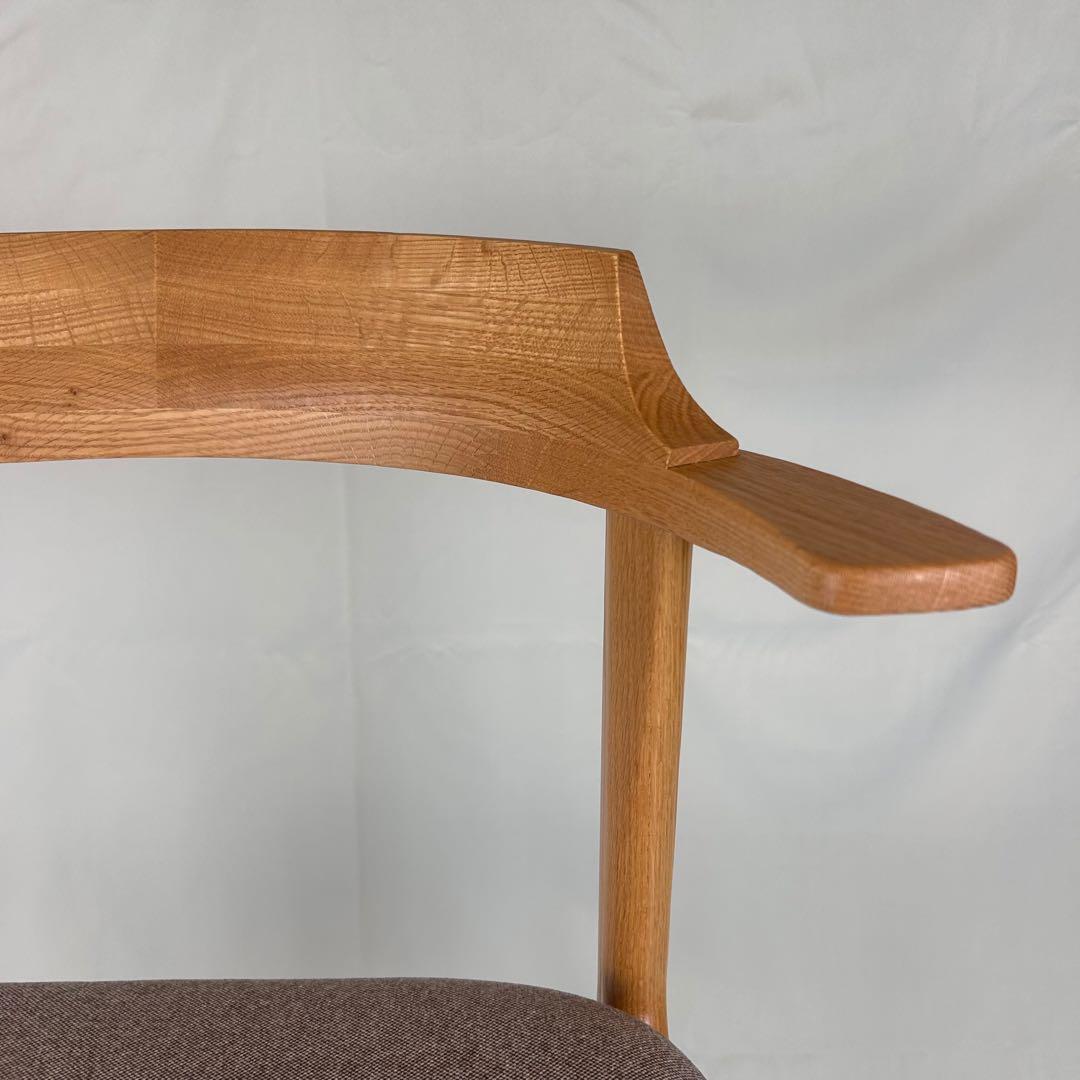 【極美品】ナガノインテリア ダイニングチェア DC355 オーク 日本製 天然木